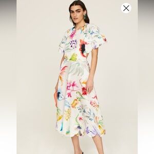 Rosie Assoulin Floral Midi Dress - Multicolor